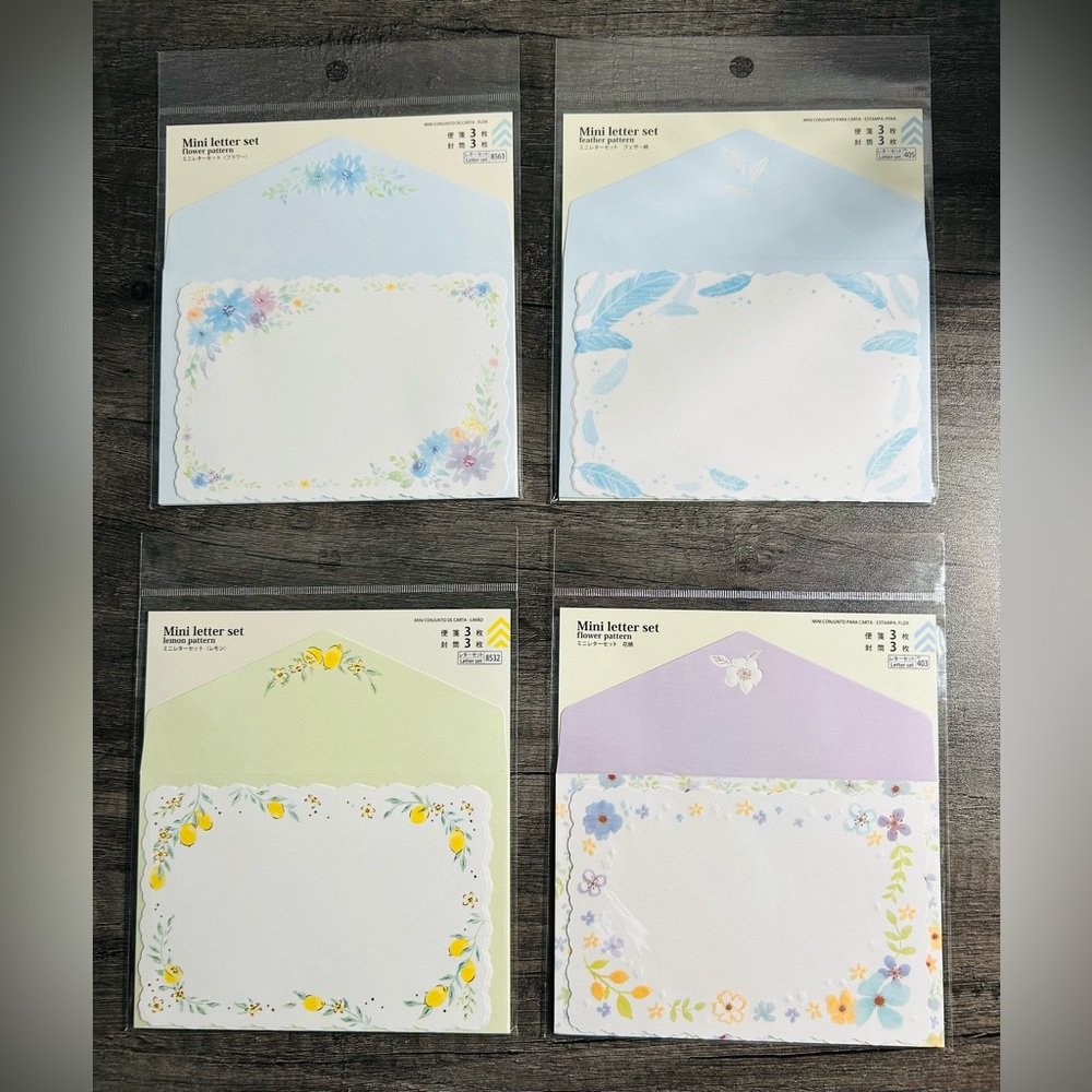 Daiso Mini Letter Sets